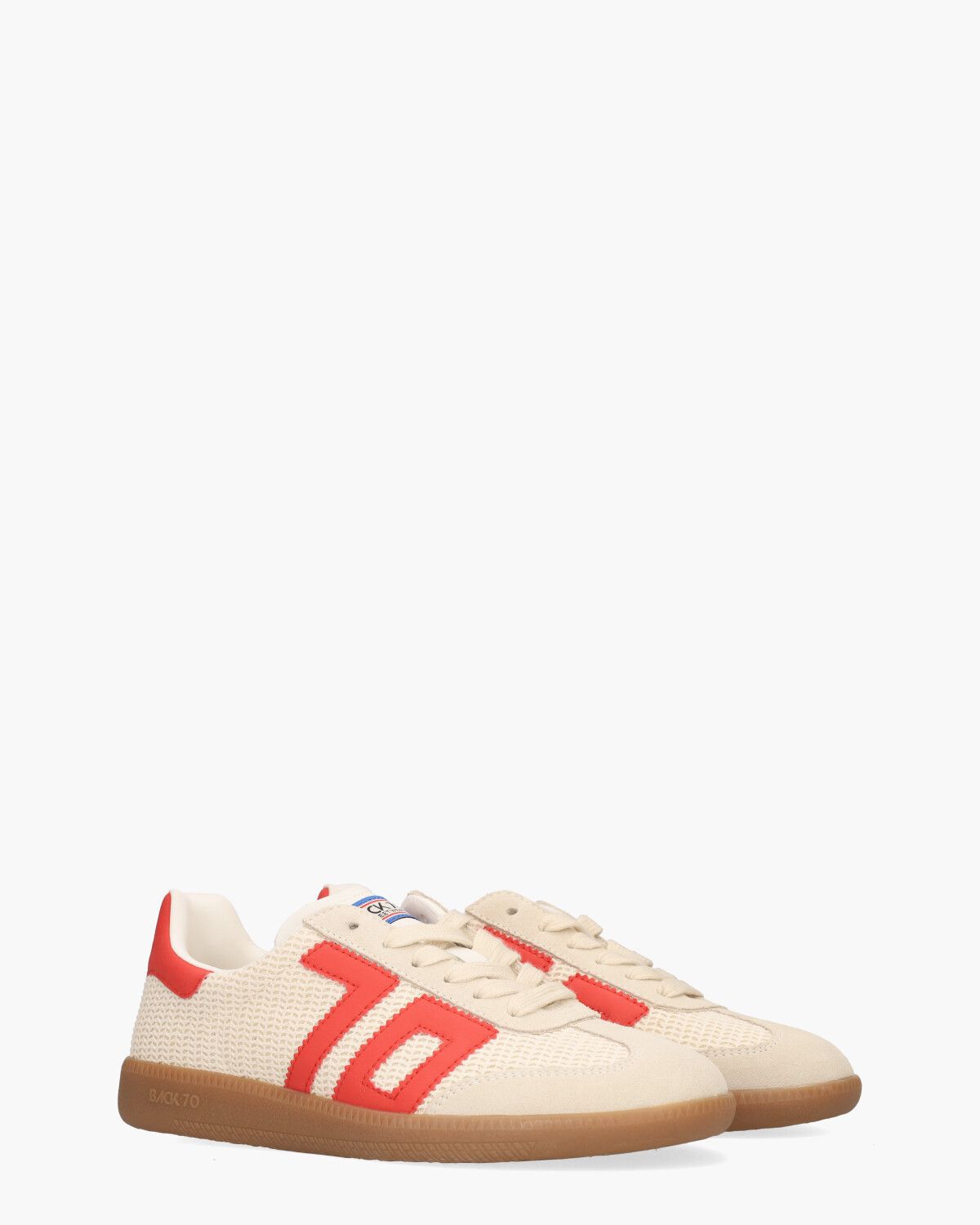 Ghost 02 Off-White/Rood Damessneakers