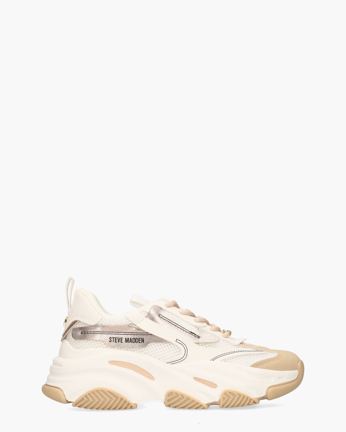 Possession-E Sneaker Wit/Beige/Roségoud Damessneakers