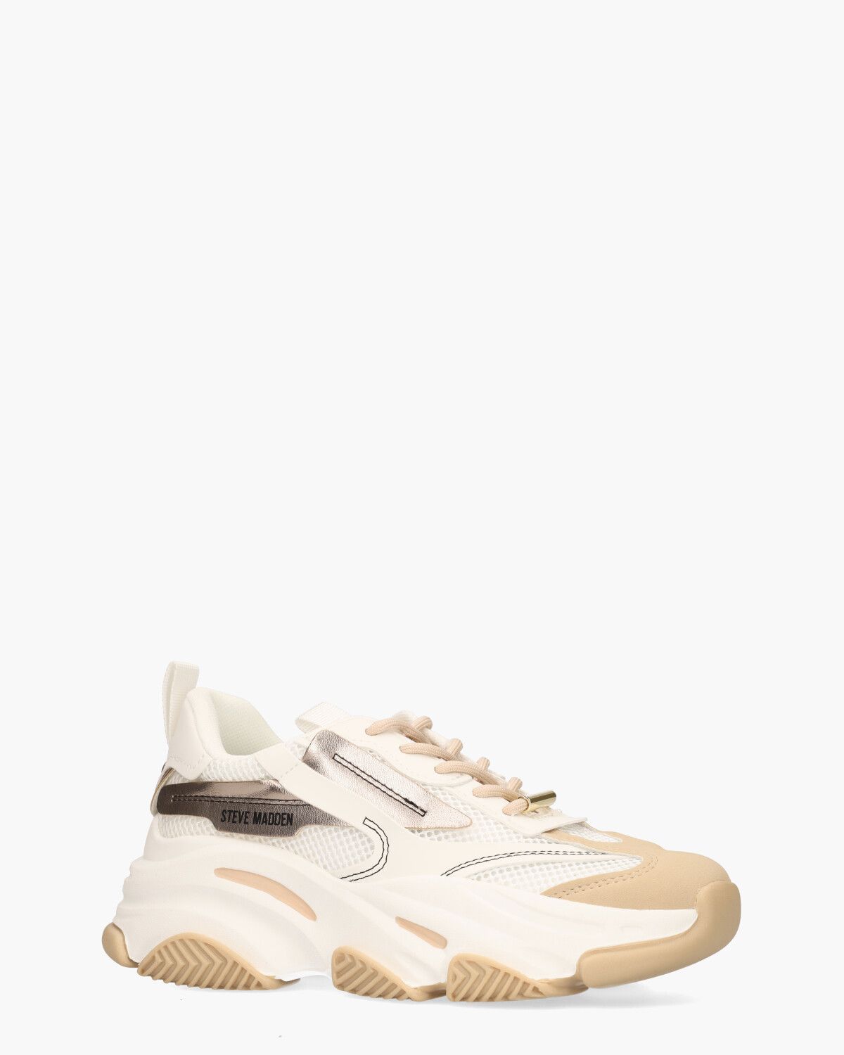 Possession-E Sneaker Wit/Beige/Roségoud Damessneakers