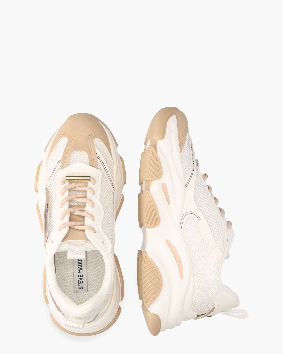 Possession-E Sneaker Wit/Beige/Roségoud Damessneakers
