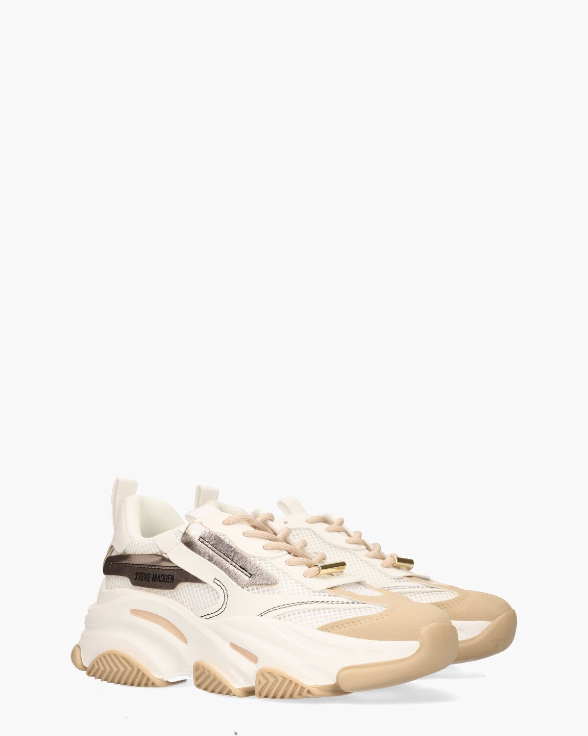 Possession-E Sneaker Wit/Beige/Roségoud Damessneakers