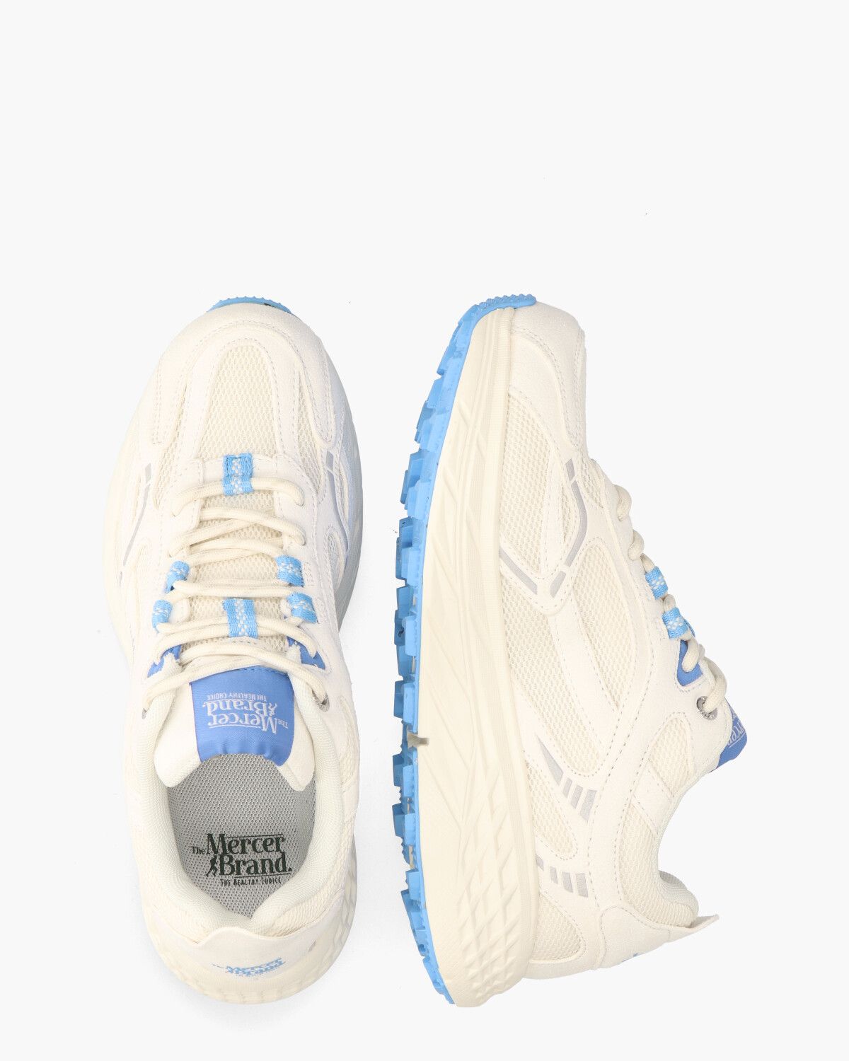 The Re-Run Max Wit/Turquoise Damessneakers