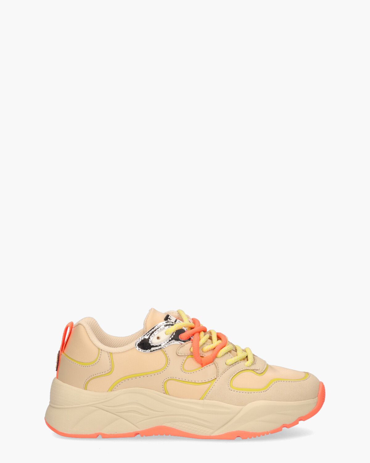 ongeduldig Post impressionisme Het pad Scotch & Soda Celest Beige Damessneakers - Van Arendonk
