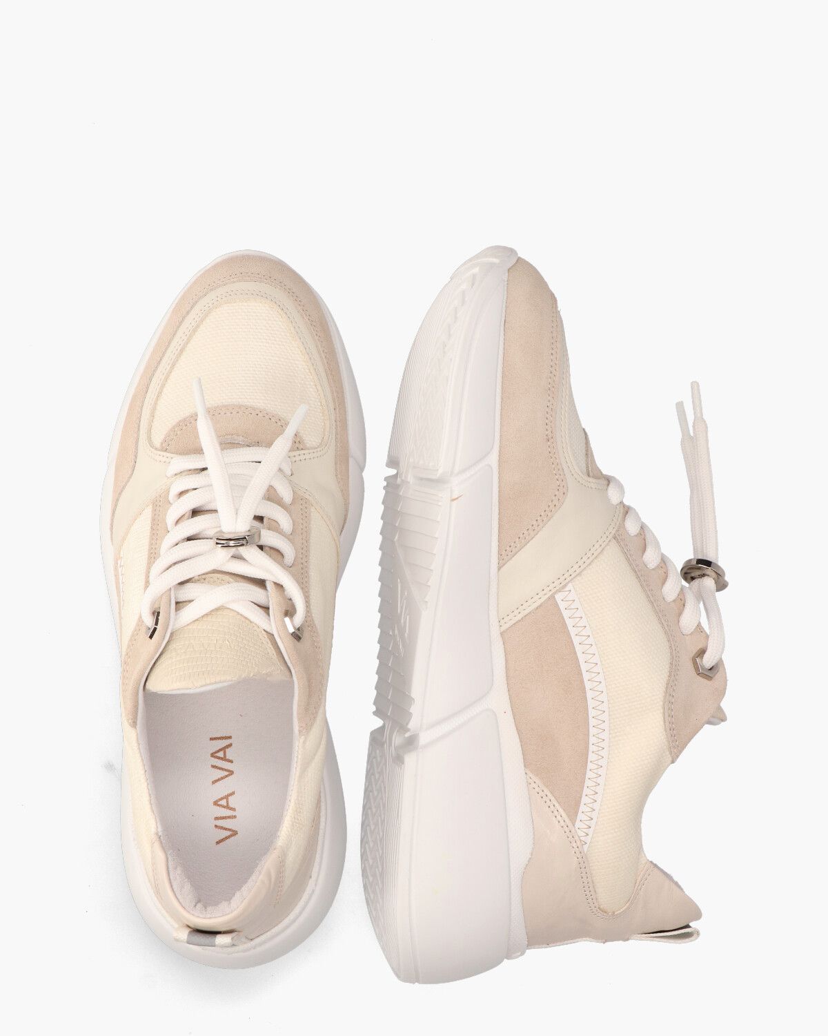 Celina Jess Off-White/Beige Damessneakers