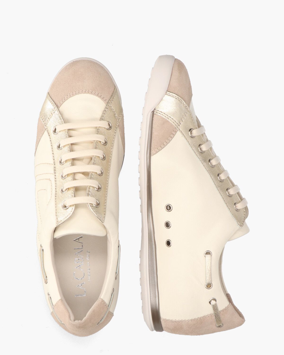 L902024 Ecru/Beige Damessneakers