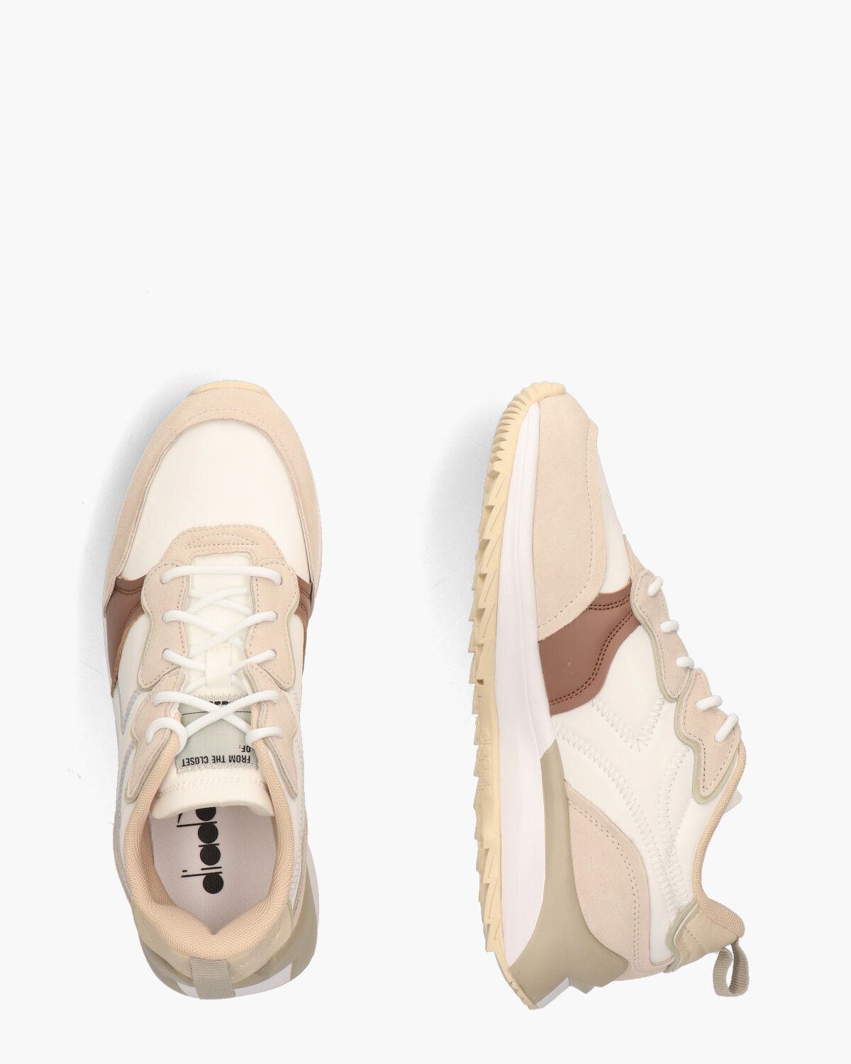 Jolly Logo Wit/Beige Damessneakers