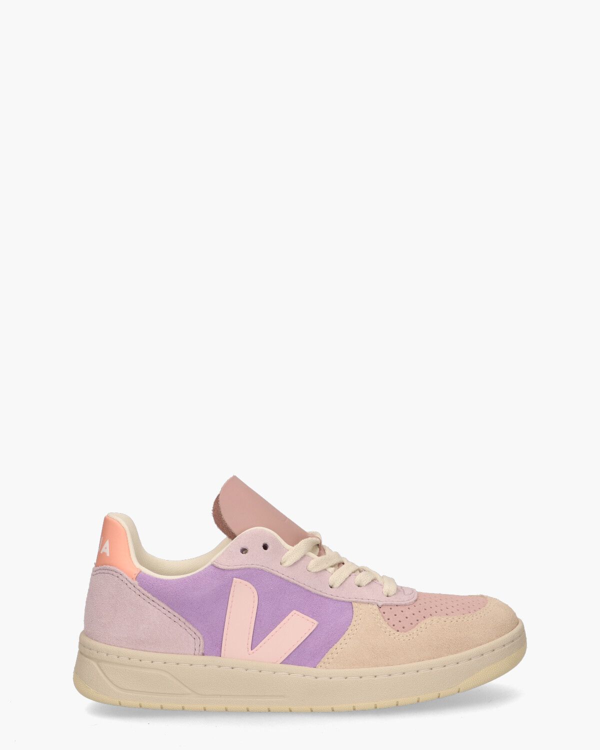 V-10 Suede Paars/Multicolor Damessneakers