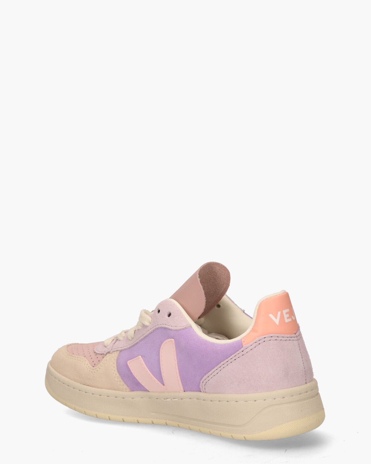 V-10 Suede Paars/Multicolor Damessneakers