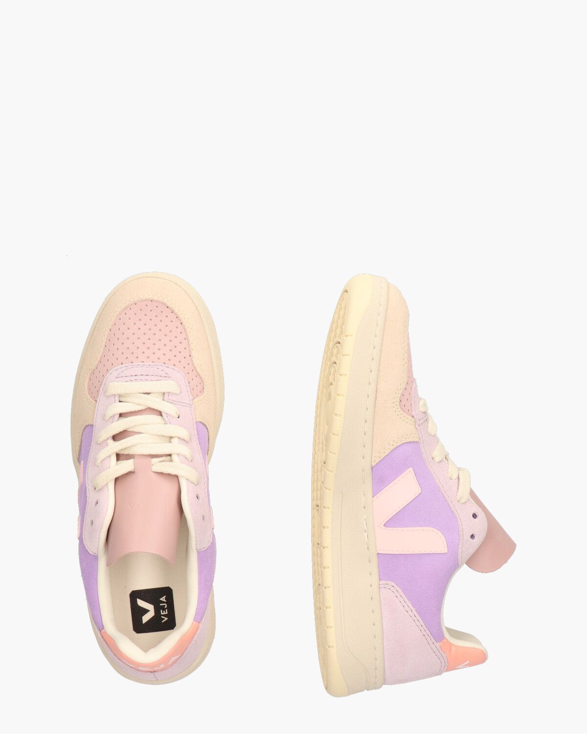 V-10 Suede Paars/Multicolor Damessneakers