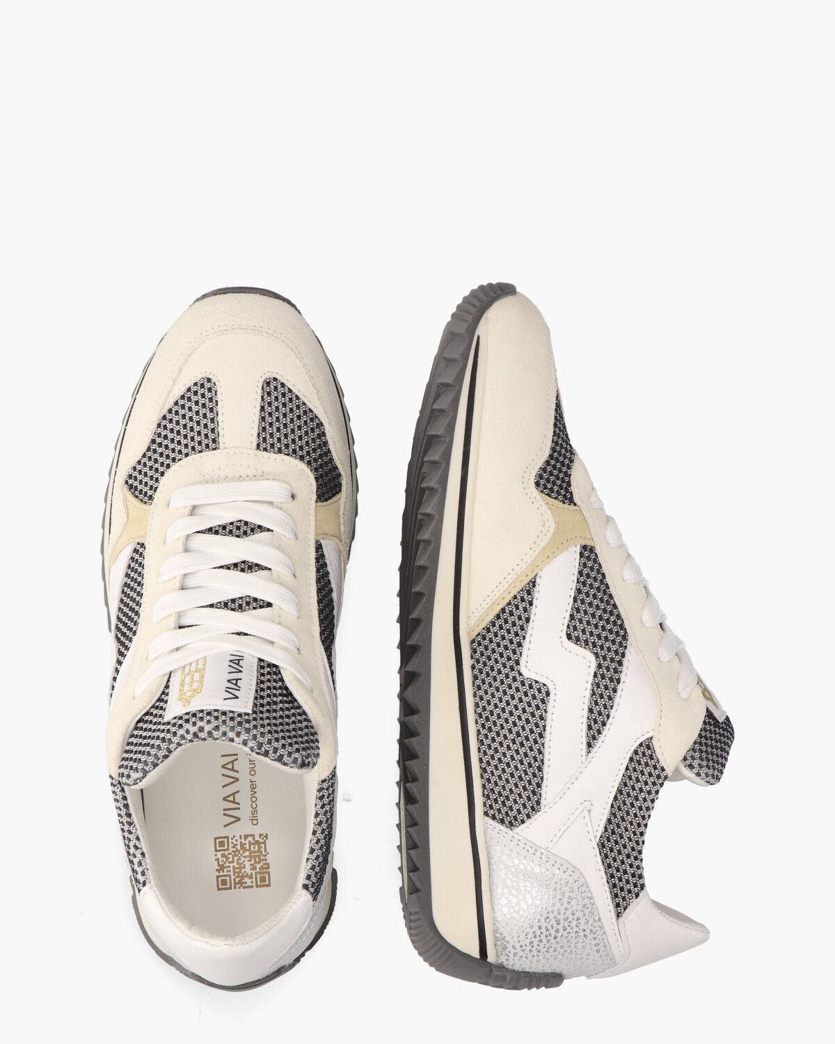 Mikki Alex Zwart/Multicolor Damessneakers