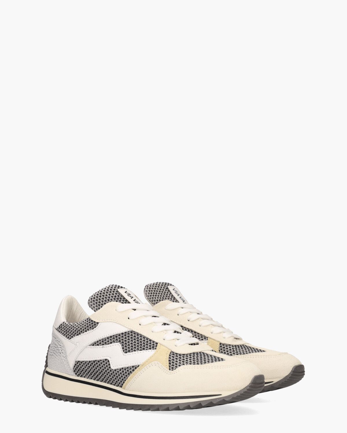 Mikki Alex Zwart/Multicolor Damessneakers