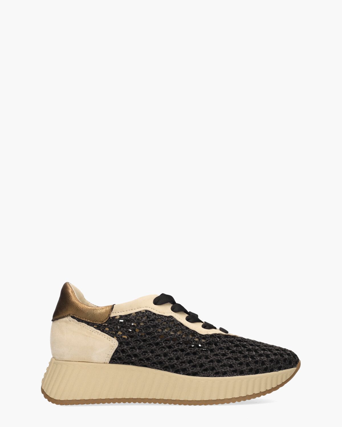 Alegria Zwart/Beige Damessneakers