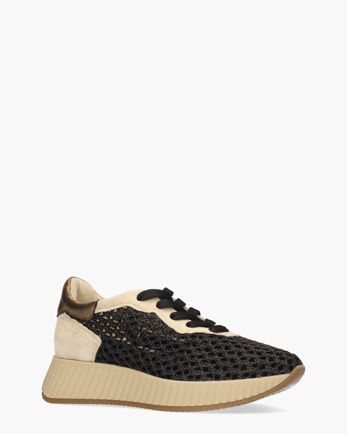 Alegria Zwart/Beige Damessneakers