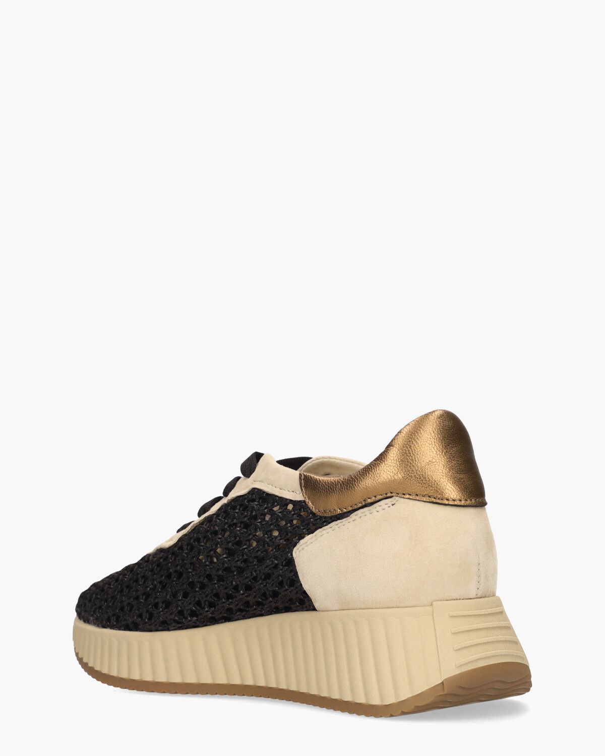 Alegria Zwart/Beige Damessneakers