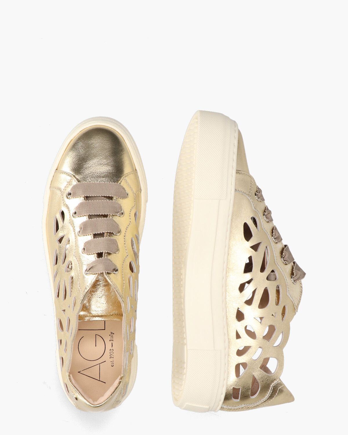 Mandi Goud Damessneakers