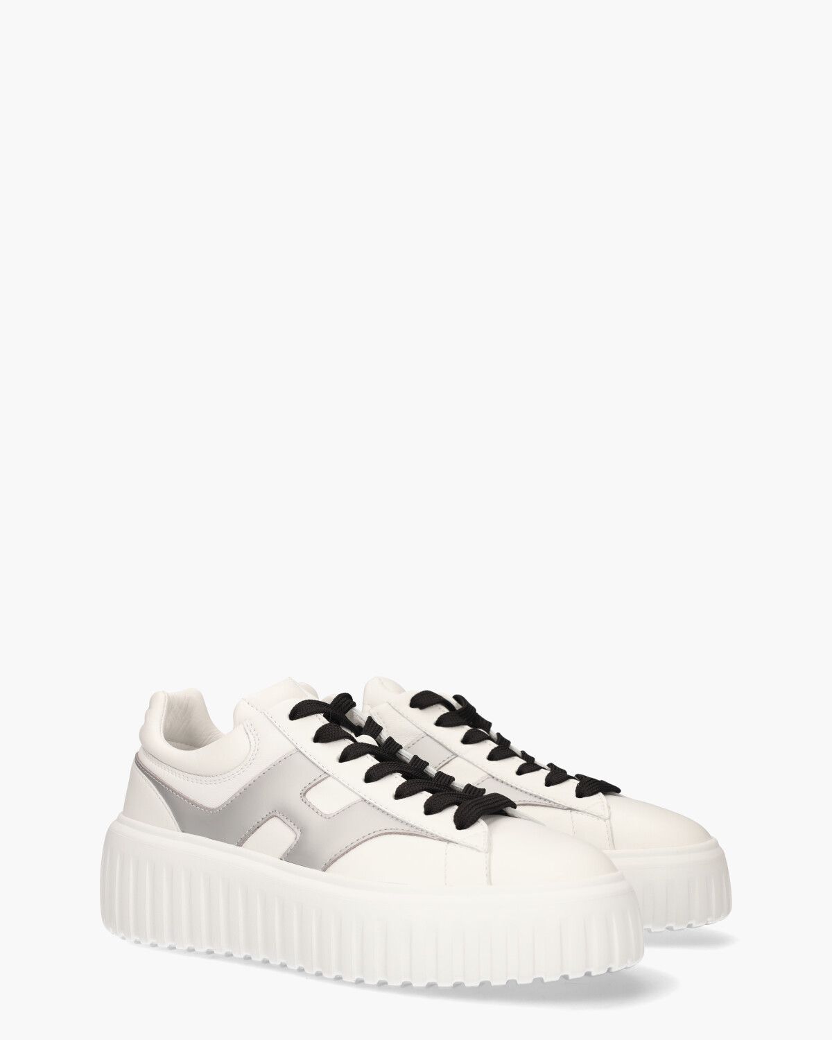 H-Stripes Wit/Zilver Damessneakers