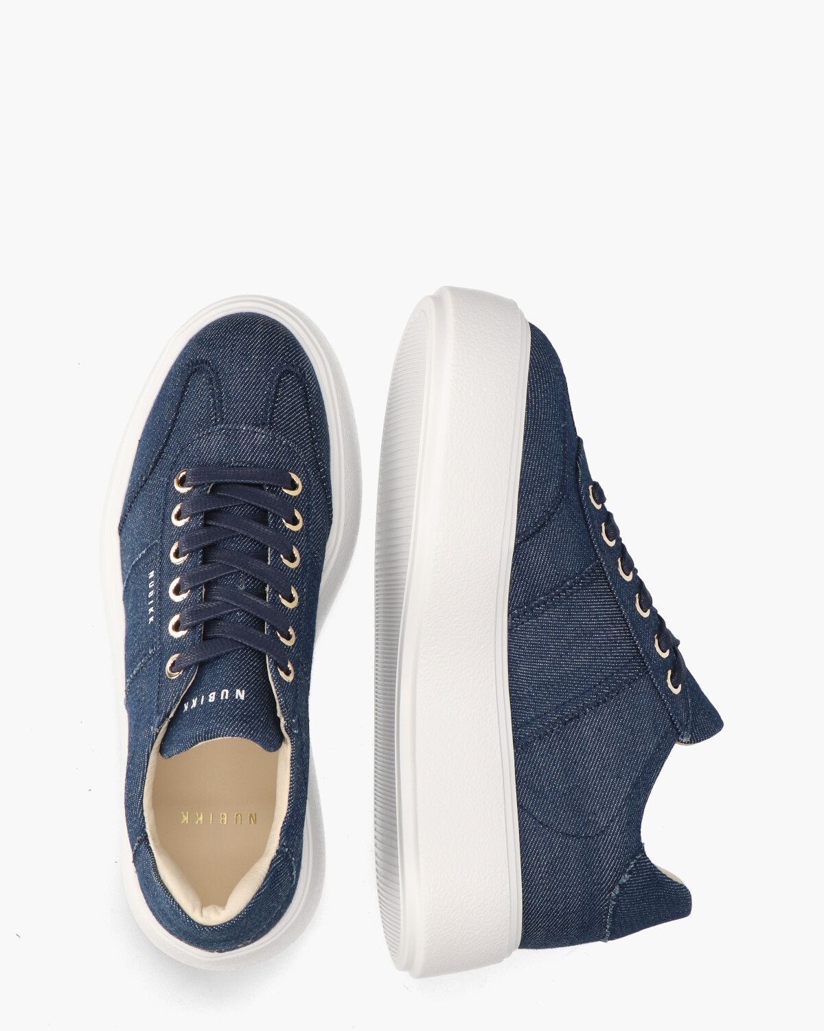 Elise Wing Jeansblauw Damessneakers