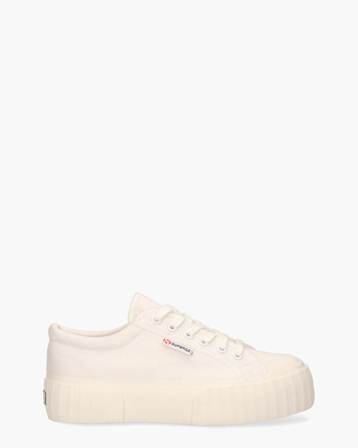 Superga wit platform outlet