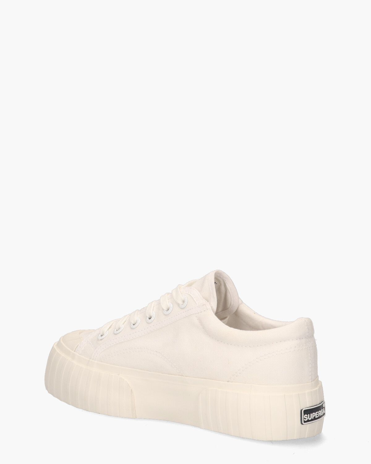 Superga wit platform outlet