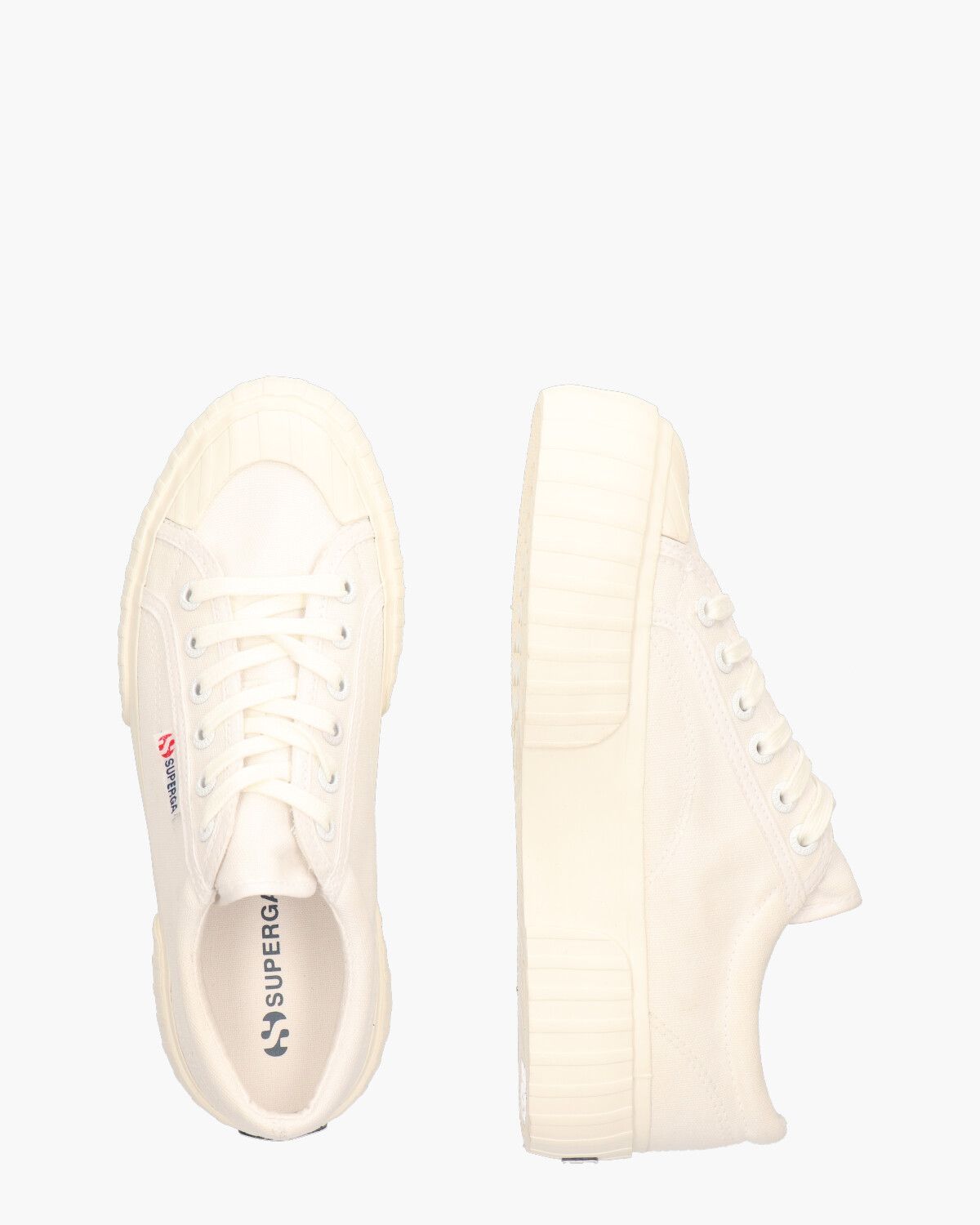 Superga wit platform outlet