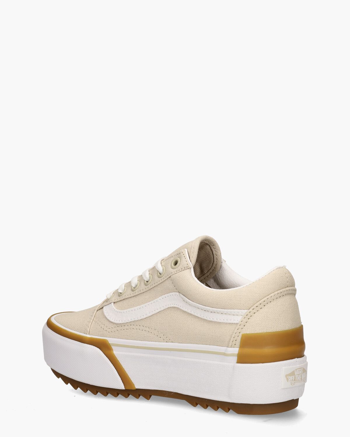 Old Skool Stacked Beige Damessneakers