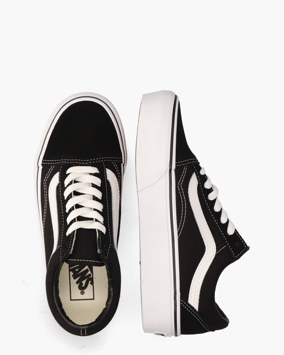 Old Skool Platform Zwart Damessneakers