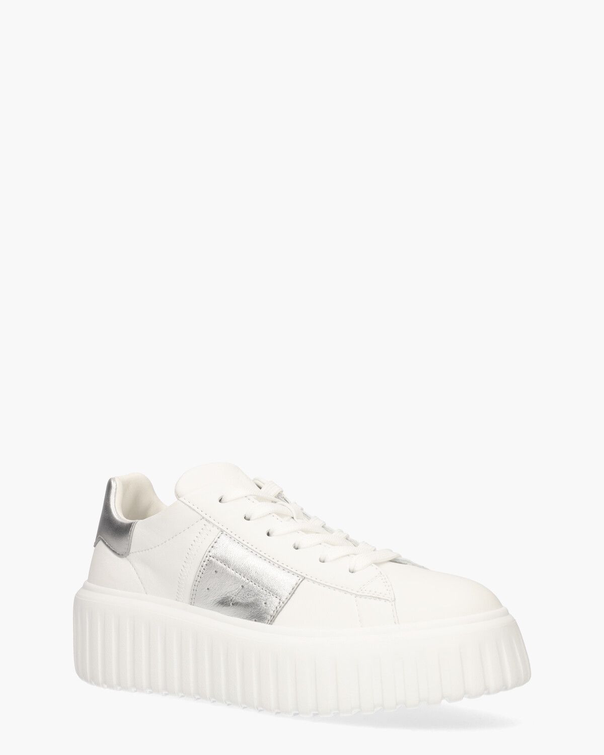H-Stripes Wit/Zilver Damessneakers