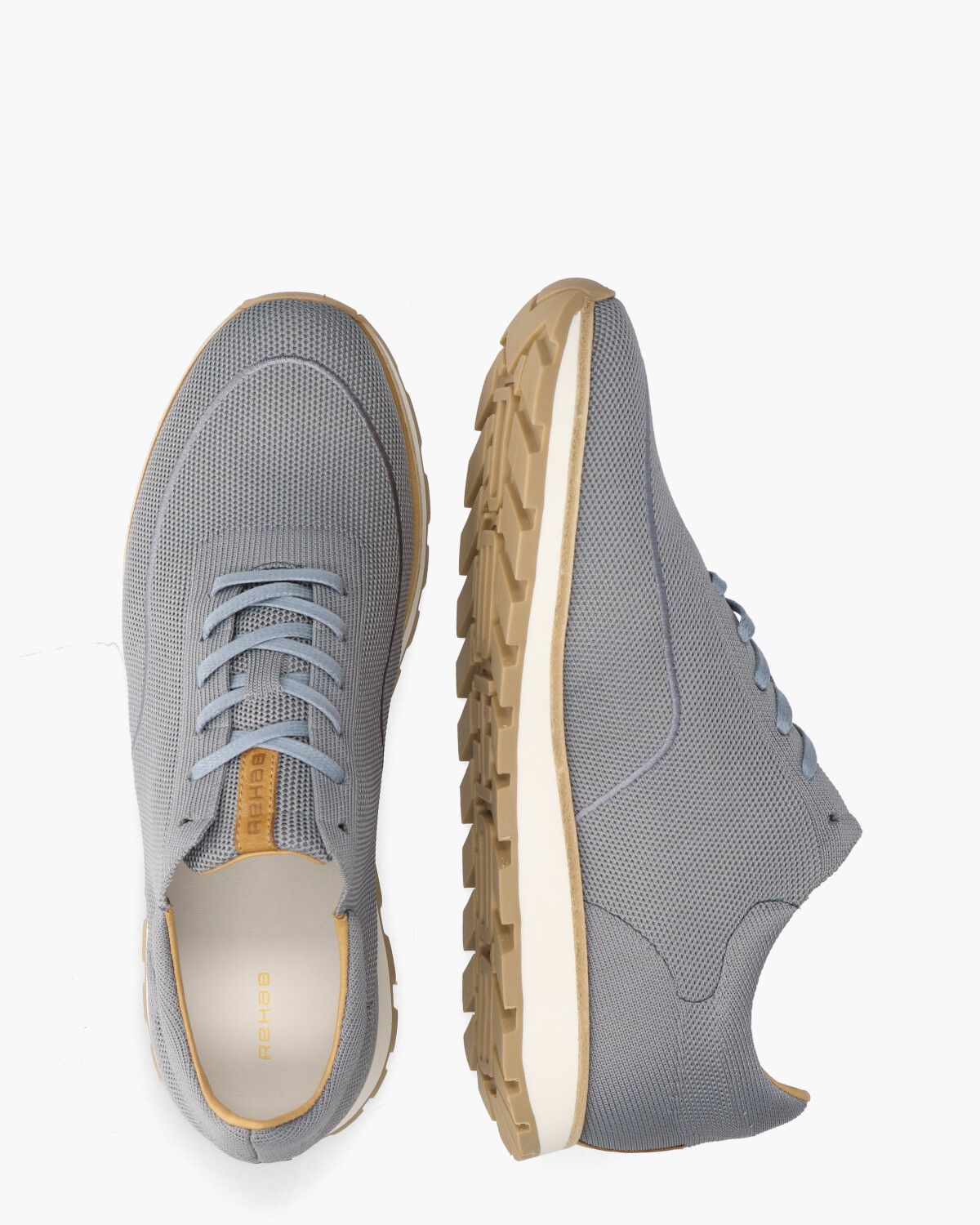 Mason Knit Lichtblauw Herensneakers
