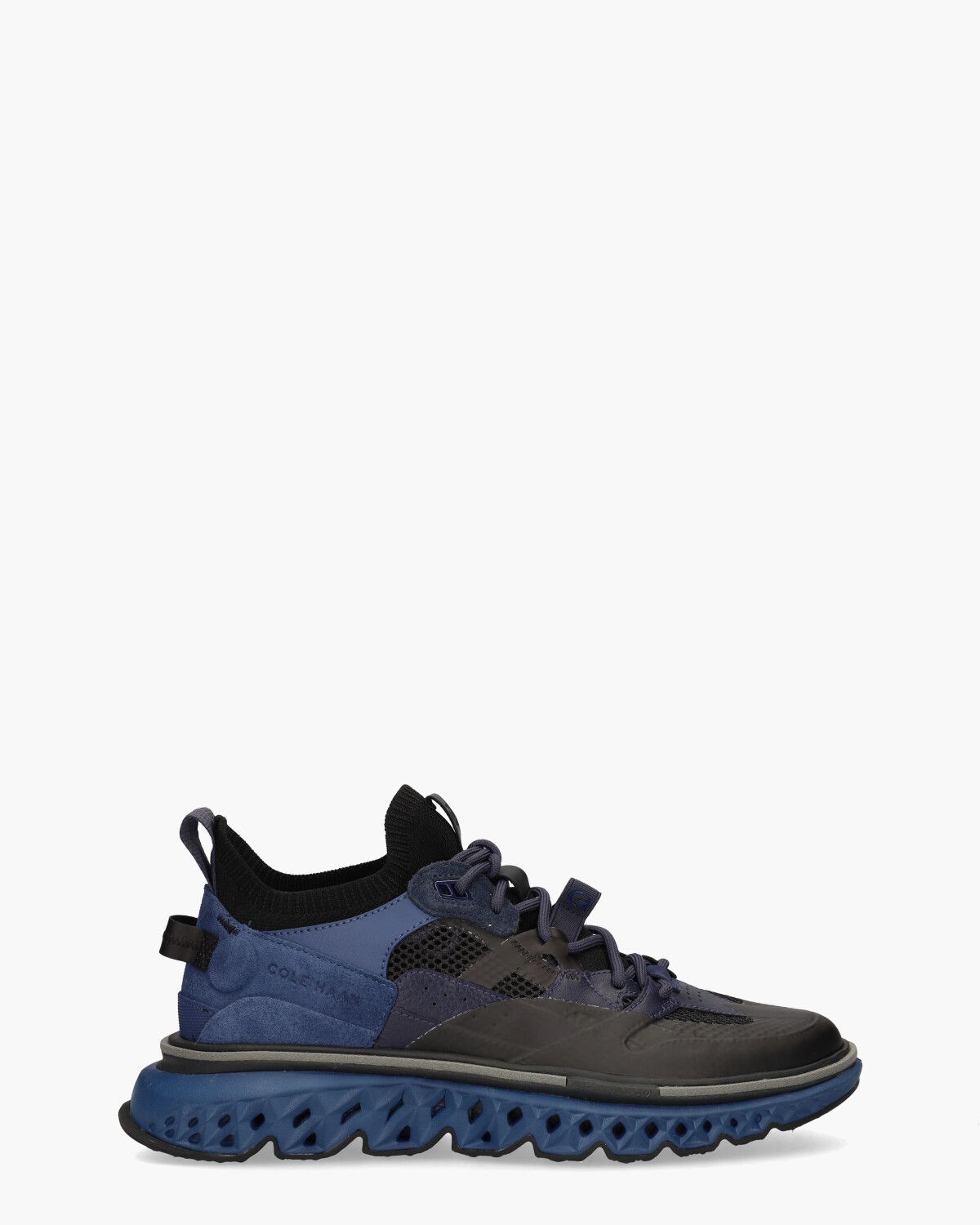 5.Zerogrand WRK Zwart/Blauw Herensneakers