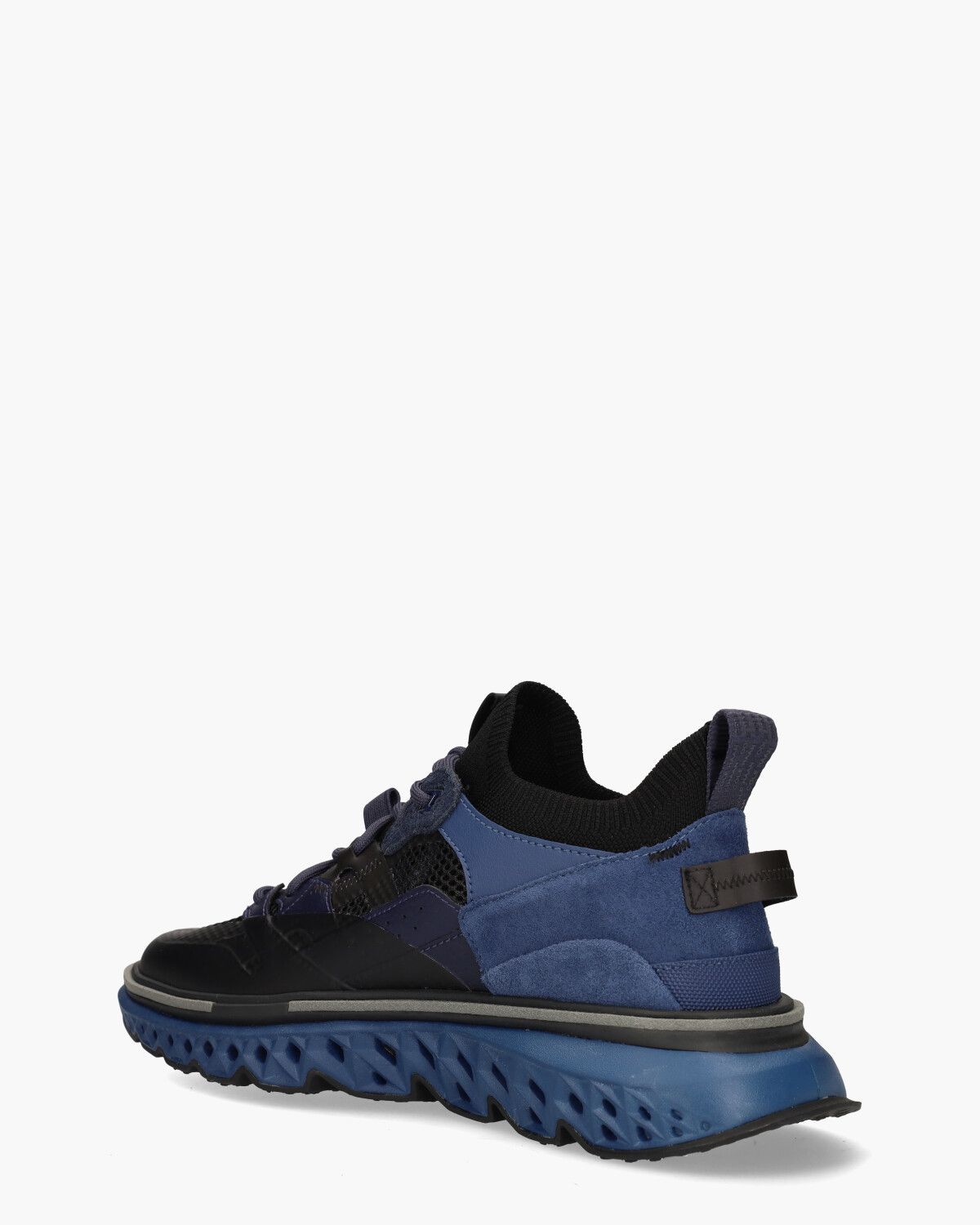 5.Zerogrand WRK Zwart/Blauw Herensneakers