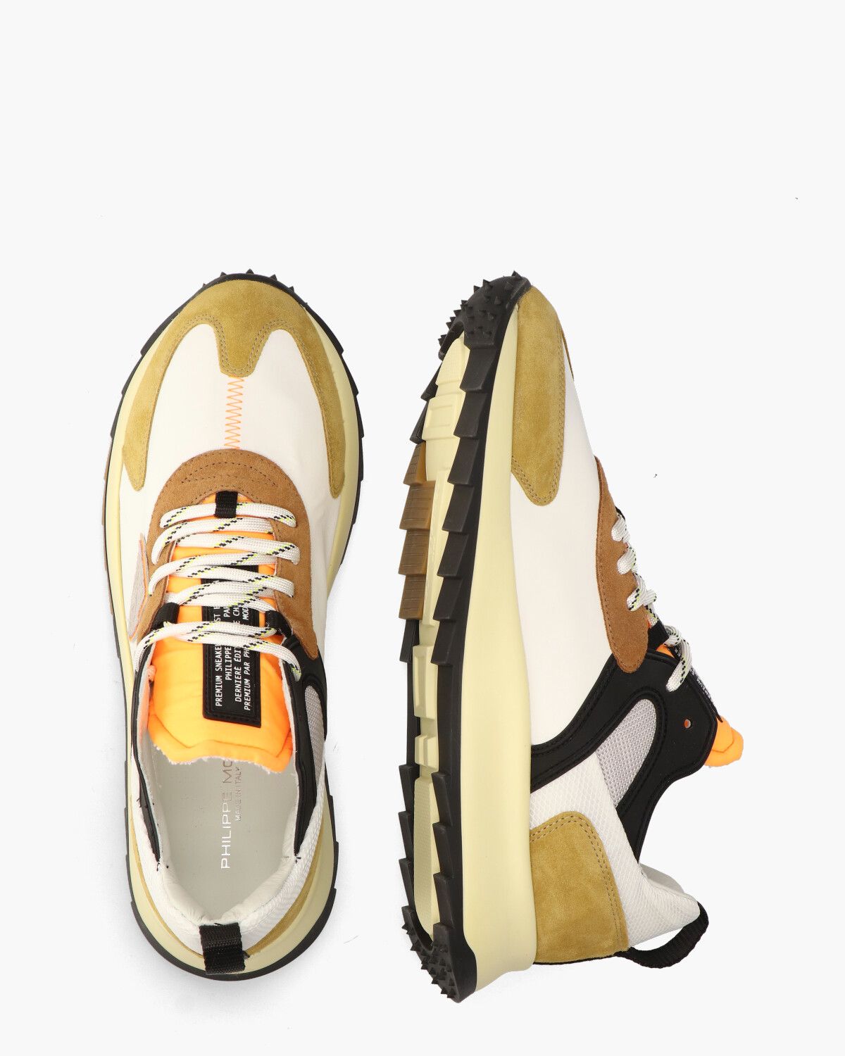 Royale Mondial Pop Off-White/Geel Herensneakers
