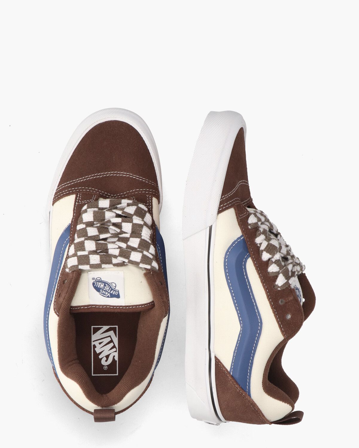 Knu Skool Off-White/Bruin Herensneakers 
