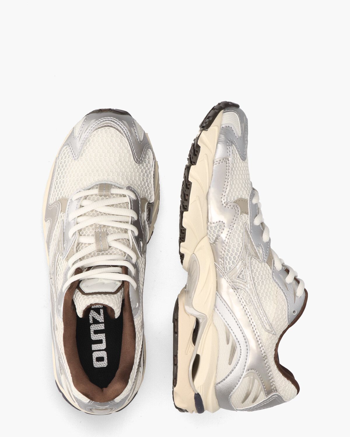 Wave Rider 10 Off-White/Zilver Herensneakers