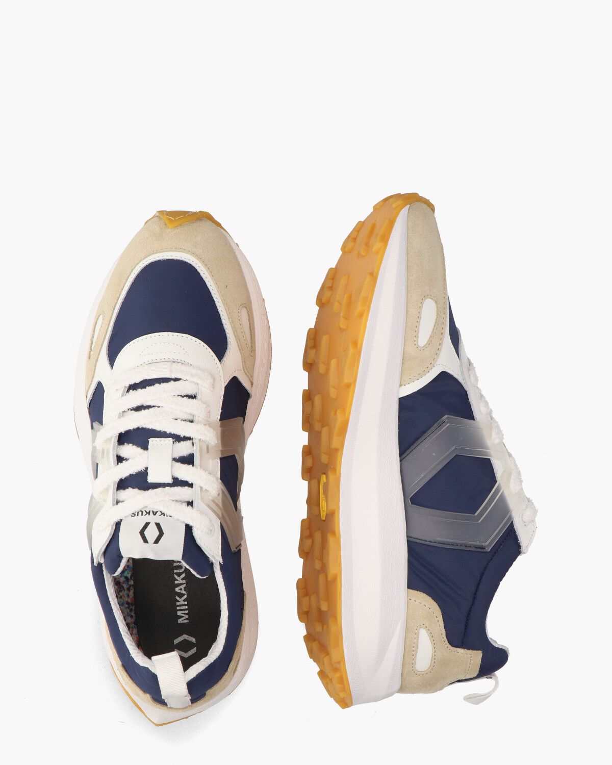 Cross Donkerblauw/Beige Herensneakers