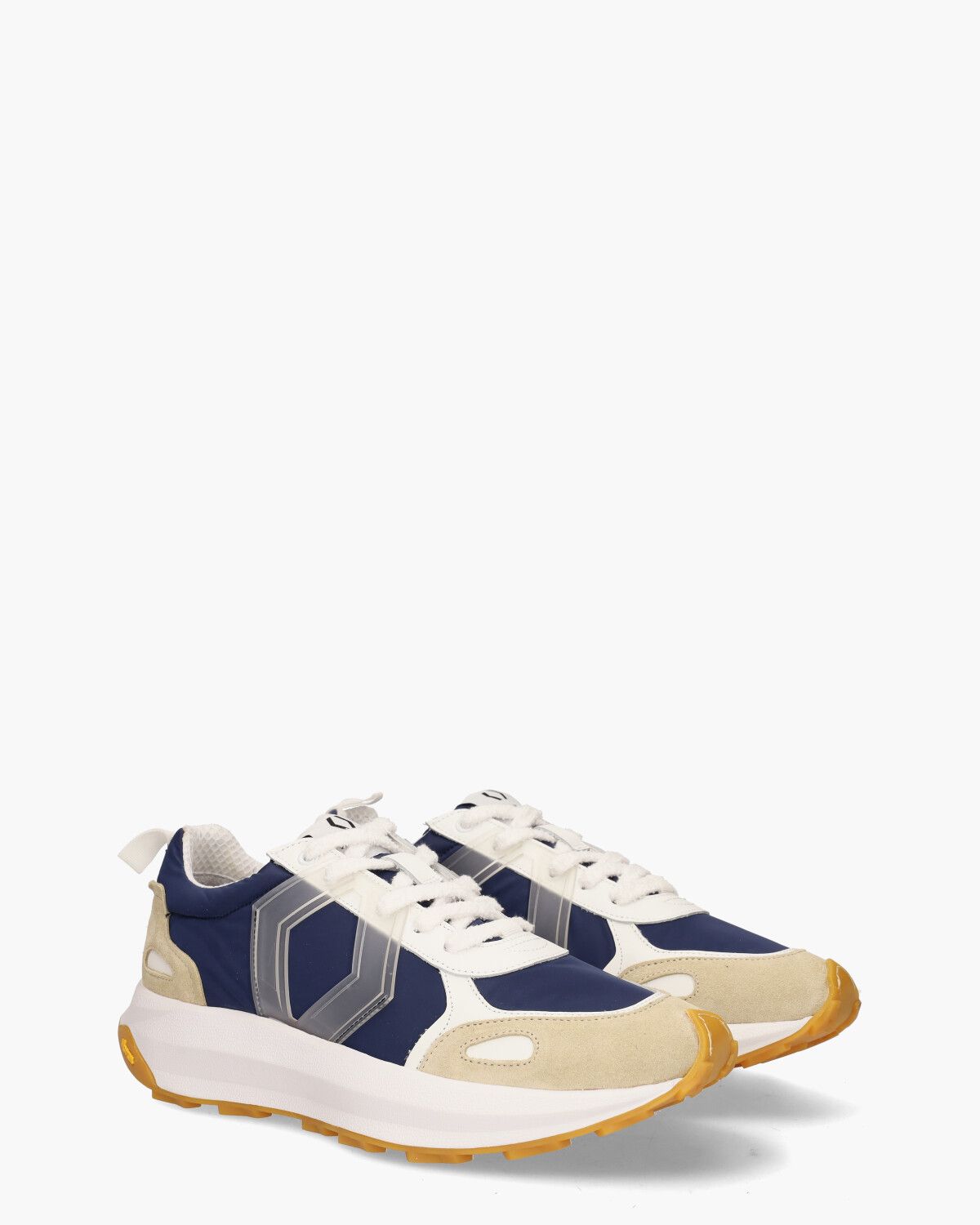 Cross Donkerblauw/Beige Herensneakers