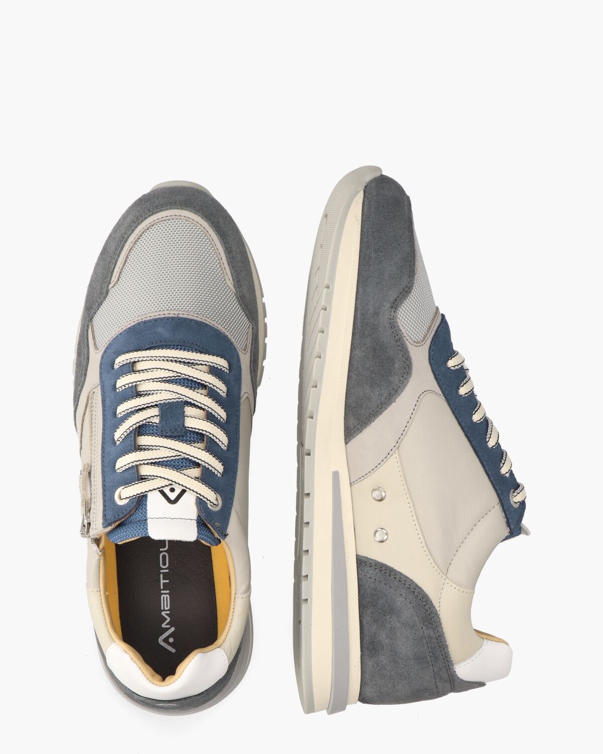 13719T Blauw/Grijs Herensneakers
