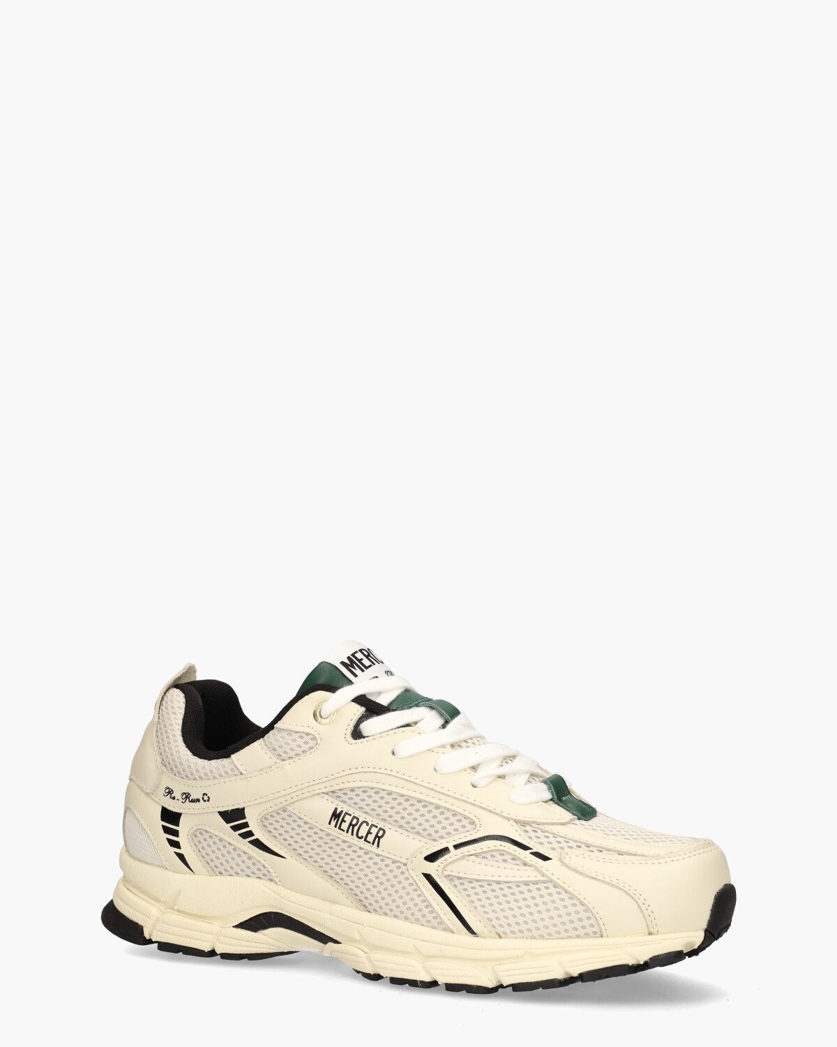 The Re-Run Off-White/Groen/Zwart Herensneakers