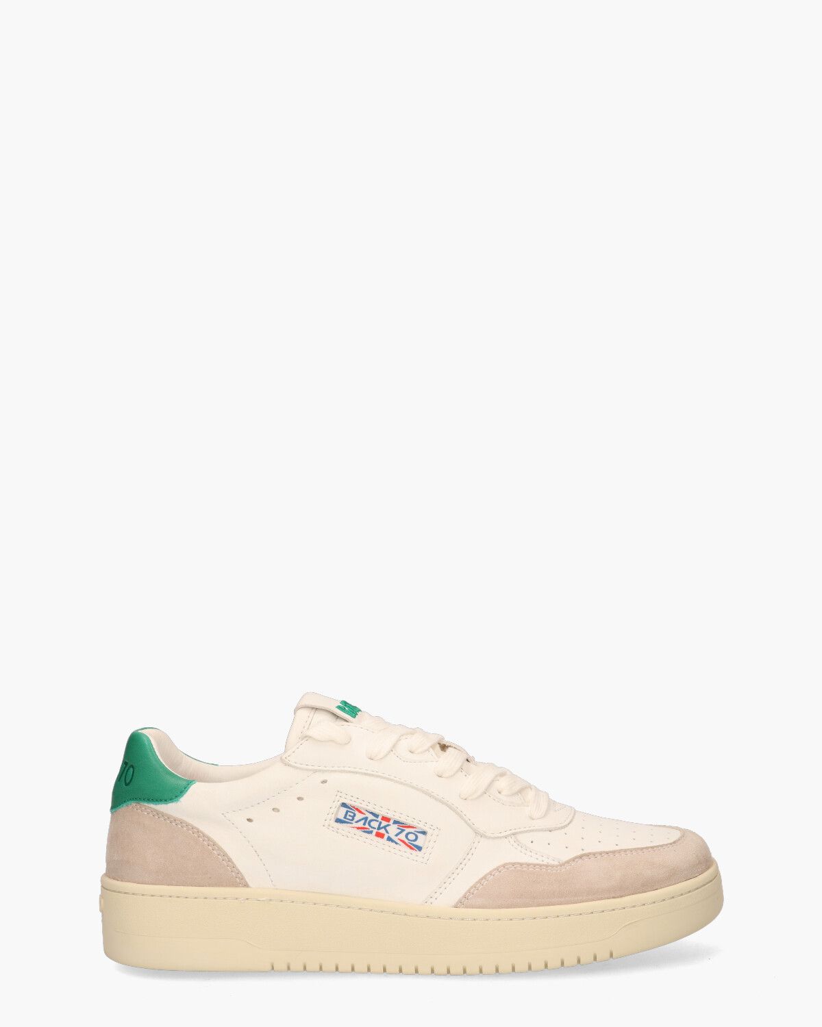 Slam M Off-White/Groen Herensneakers