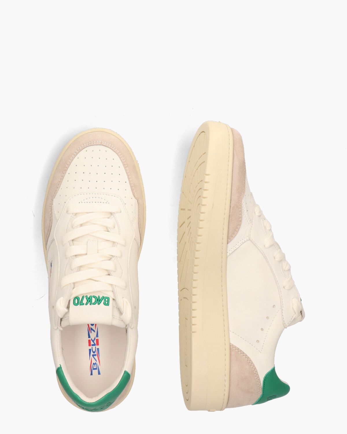 Slam M Off-White/Groen Herensneakers
