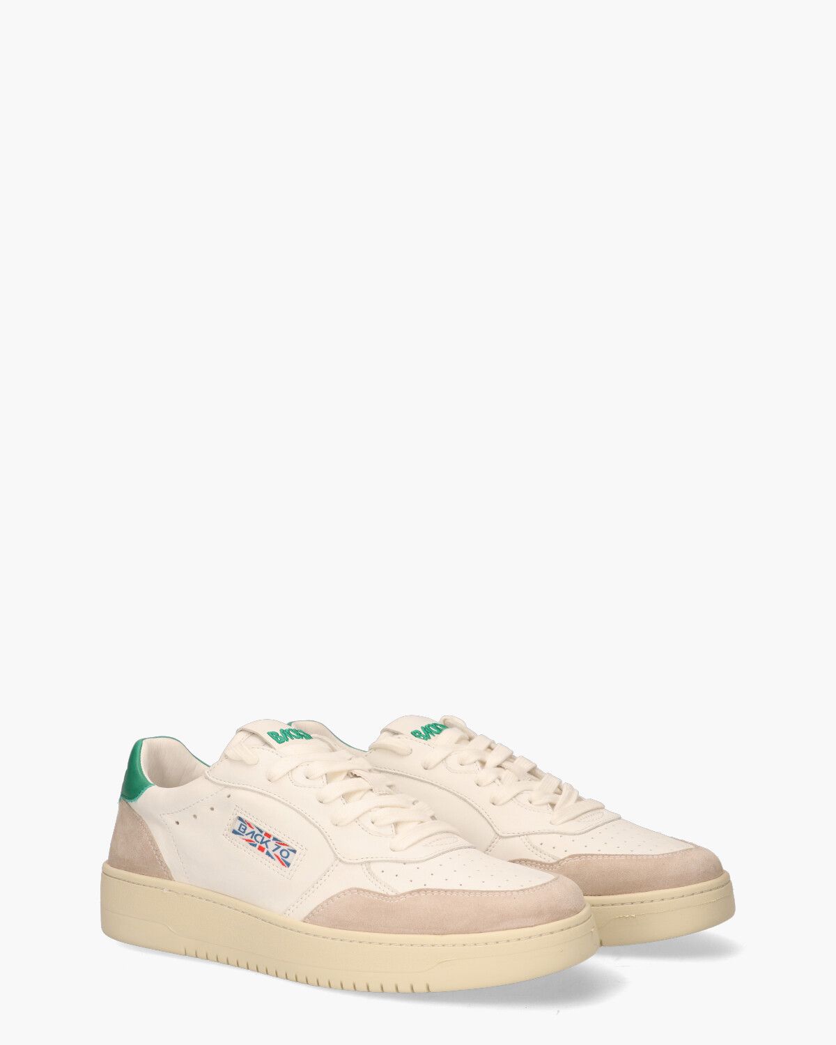 Slam M Off-White/Groen Herensneakers