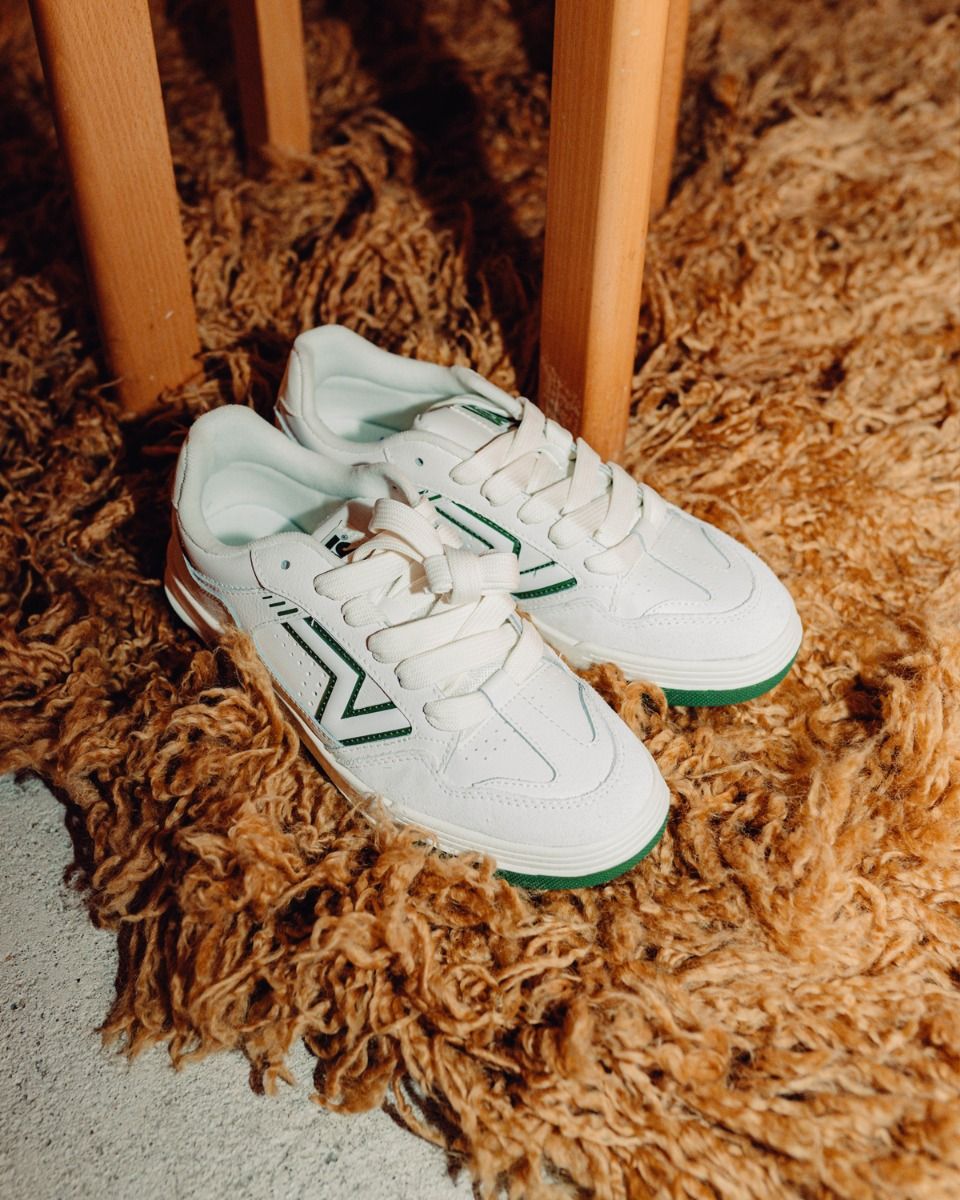 Upland Wit/Groen Herensneakers
