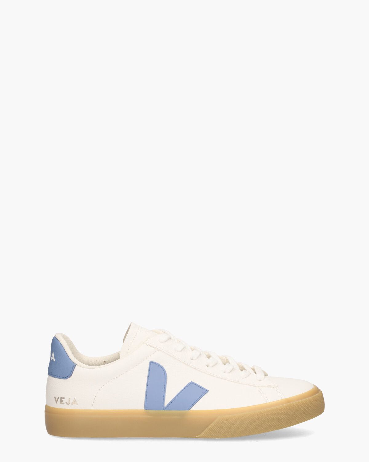 Campo Chromefree Leather Wit/Blauw Herensneakers