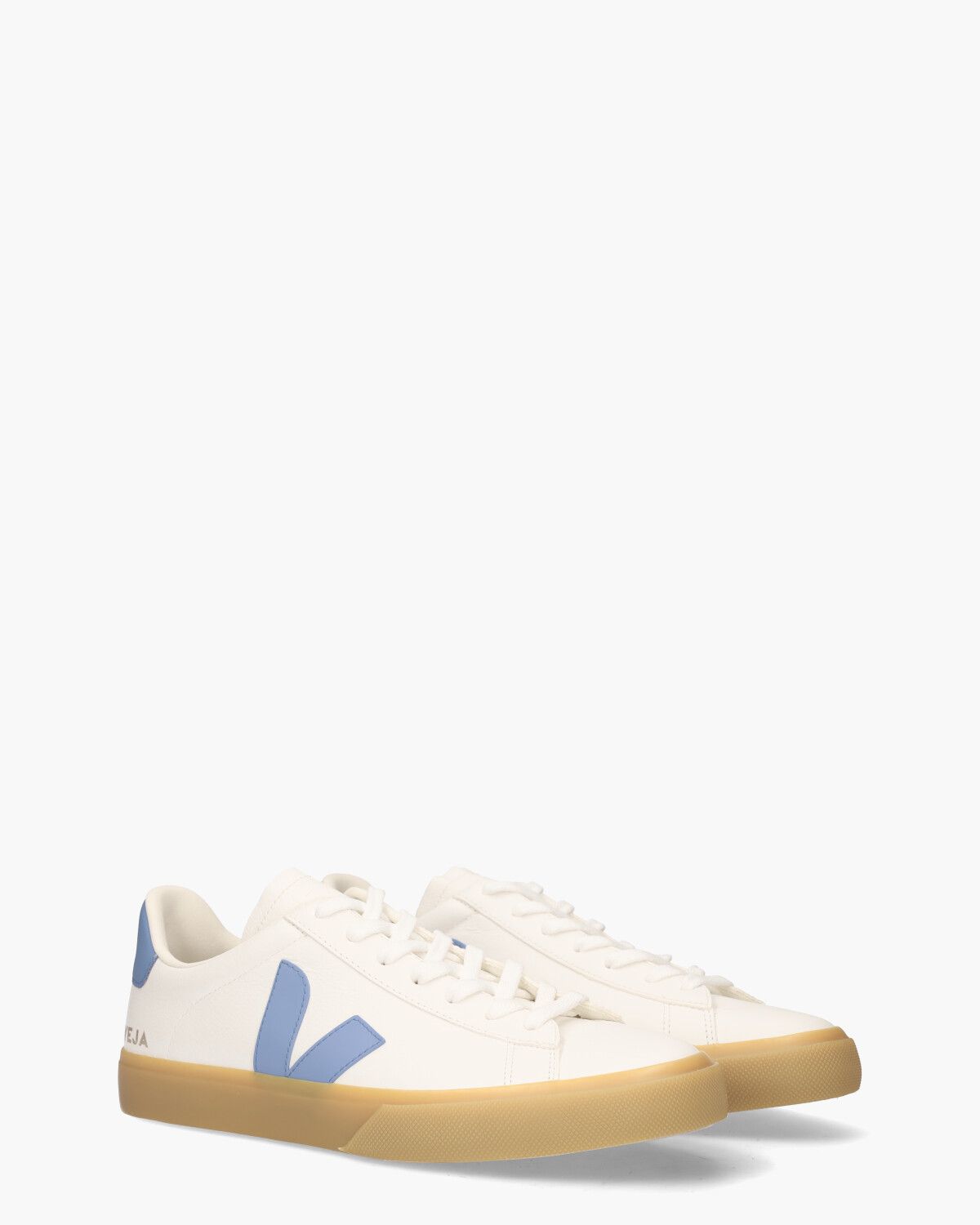 Campo Chromefree Leather Wit/Blauw Herensneakers