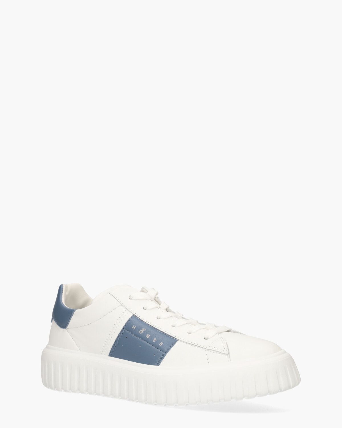 H-Stripes Wit/Lichtblauw Herensneakers