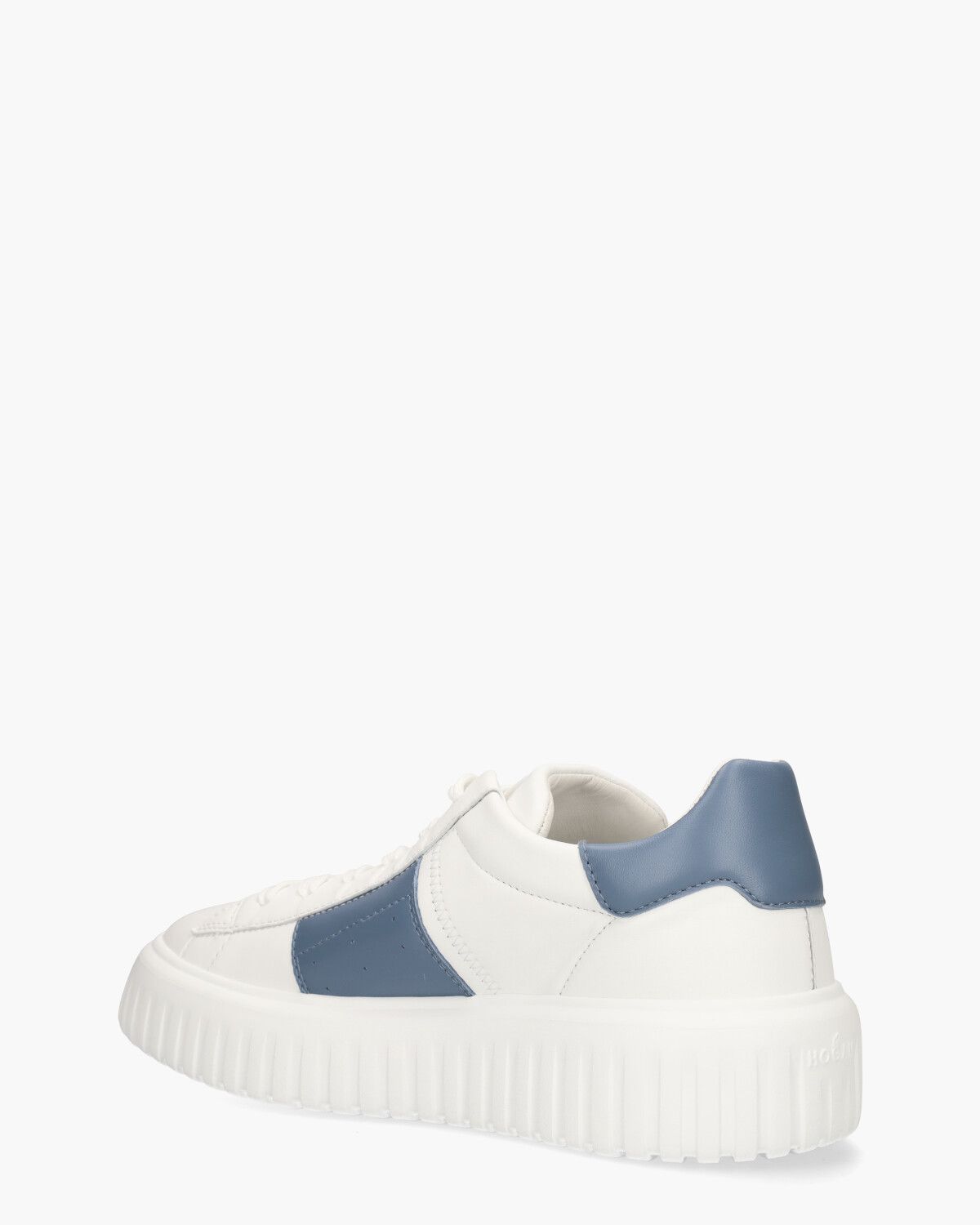 H-Stripes Wit/Lichtblauw Herensneakers