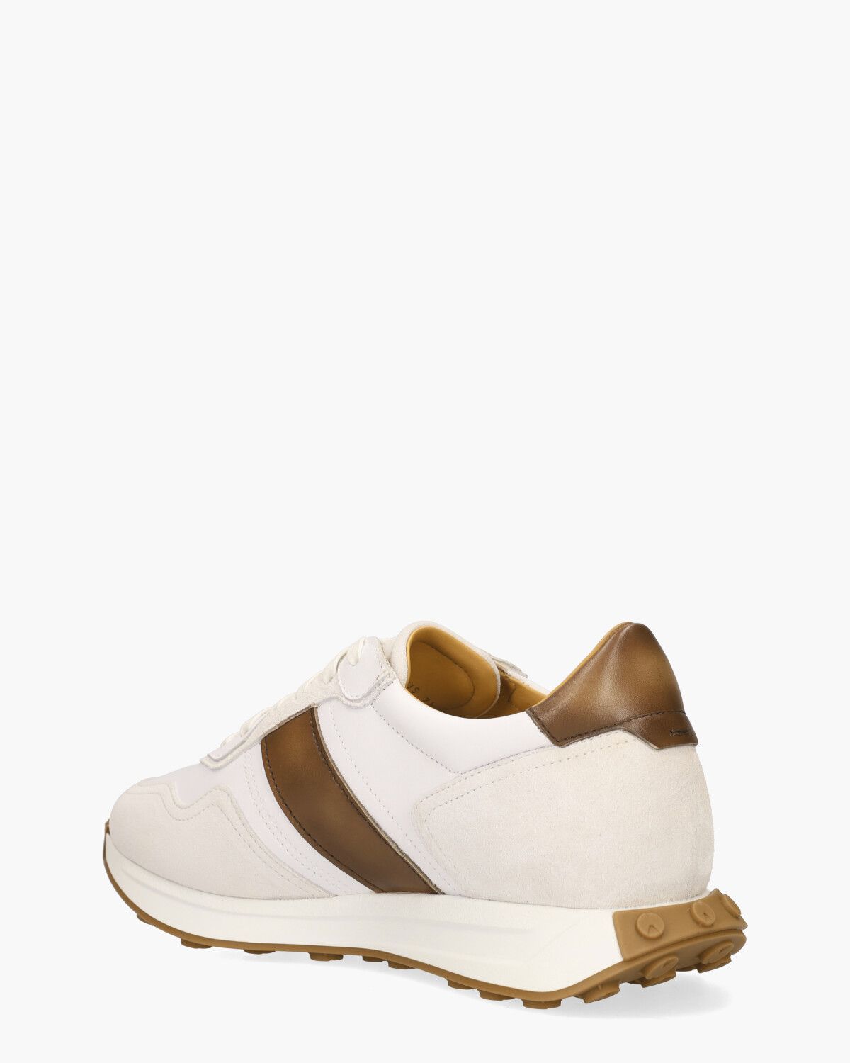 25361 Wit/Cognac Herensneakers