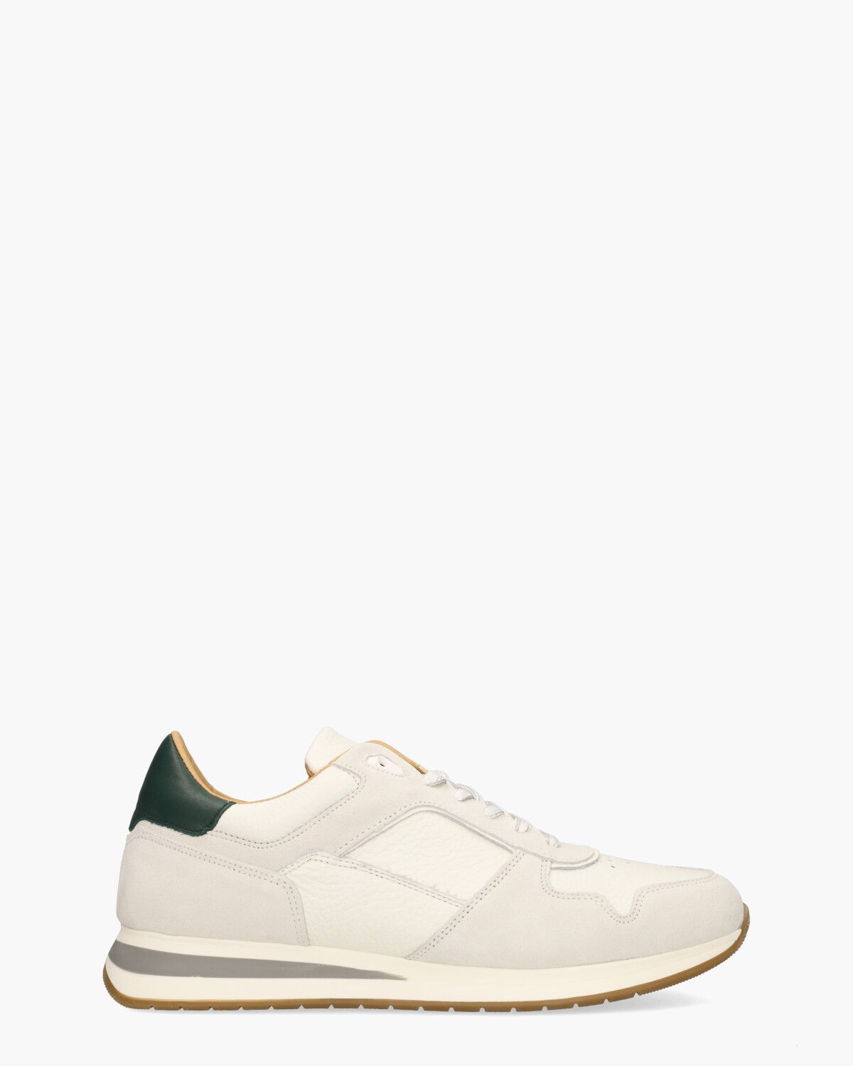 Winston Off-White/Groen Herensneakers