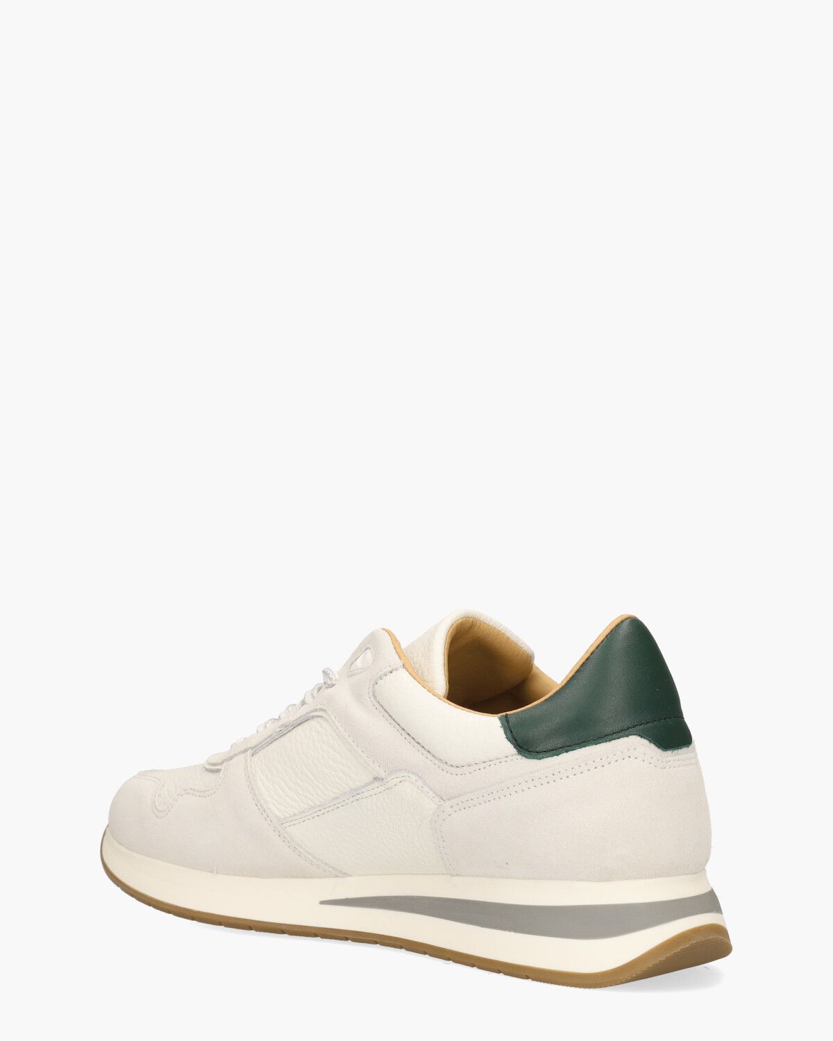Winston Off-White/Groen Herensneakers