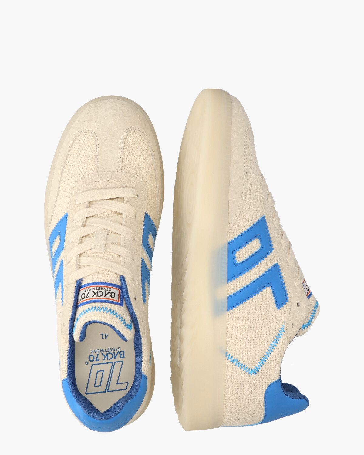 Boston Denver 04 Off-White/Turquoise Herensneakers