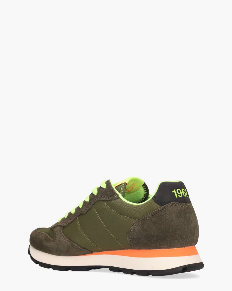 Tom Fluo Legergroen Herensneakers